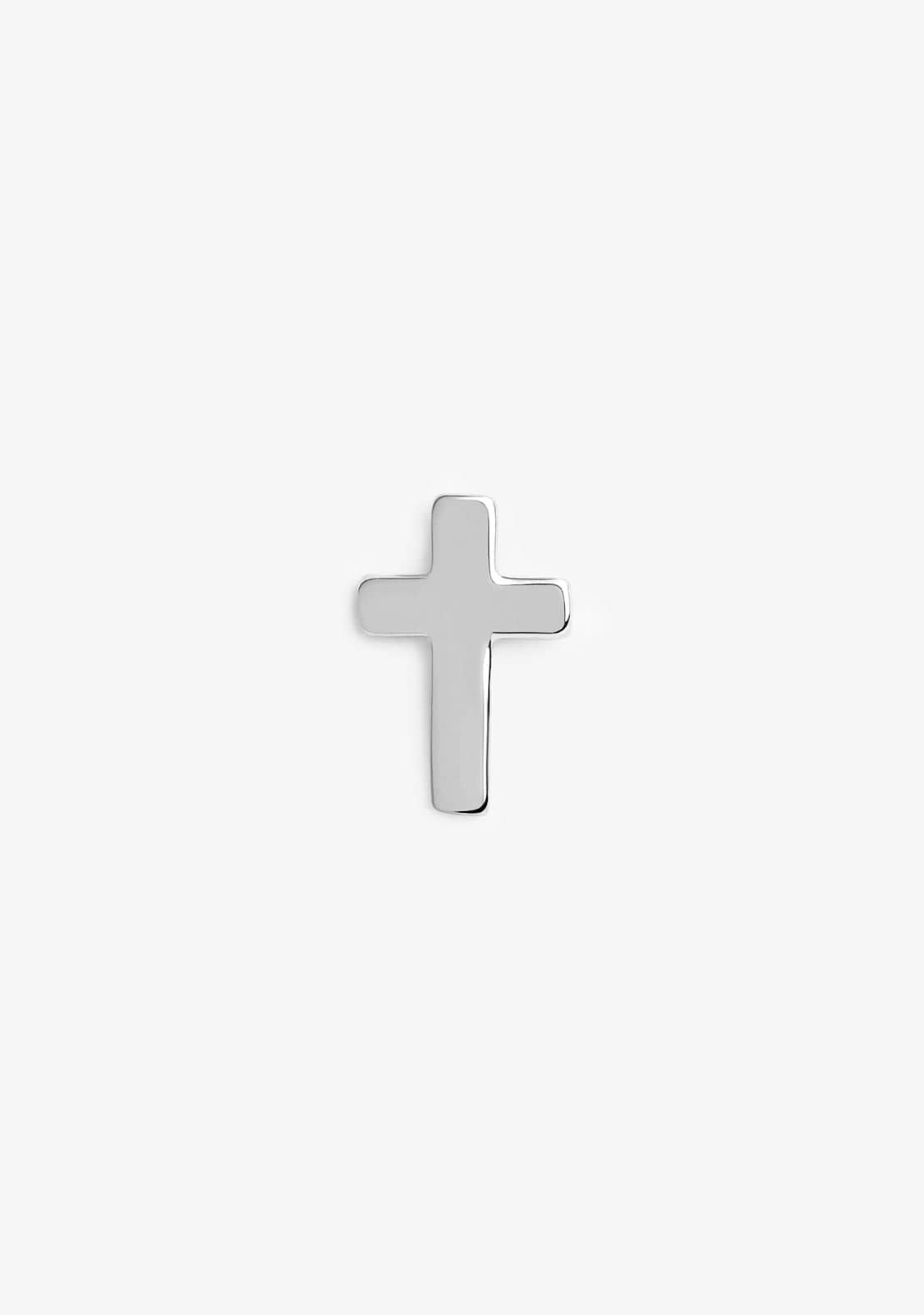 Piercing Mini Cross Plata