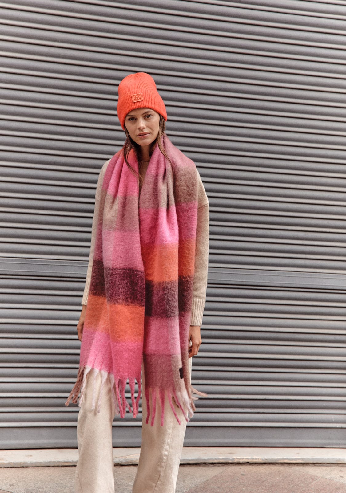 Beanie First Orange Kalk