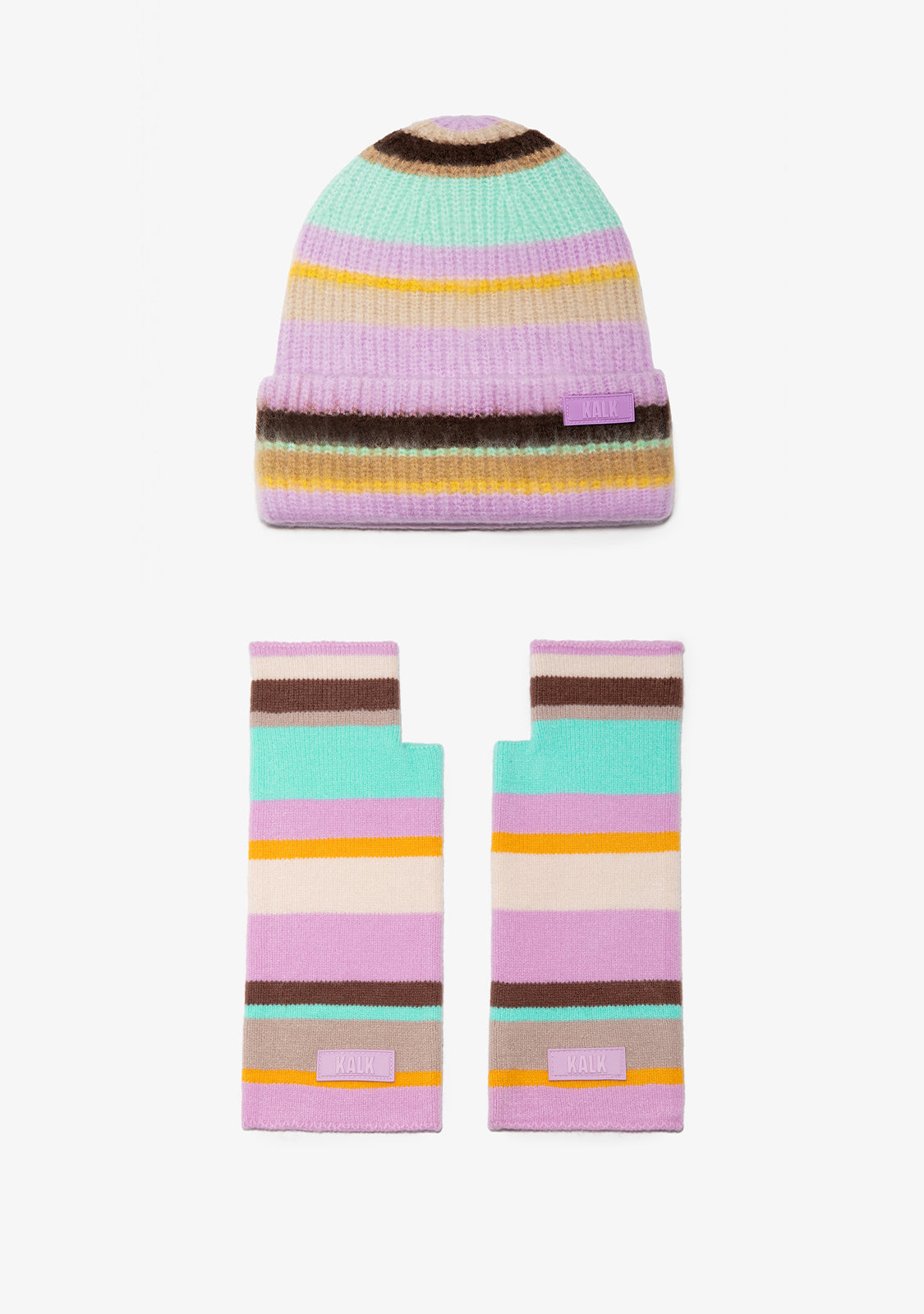 Beanie Flash Violet + Gloves Flash Violet Kalk