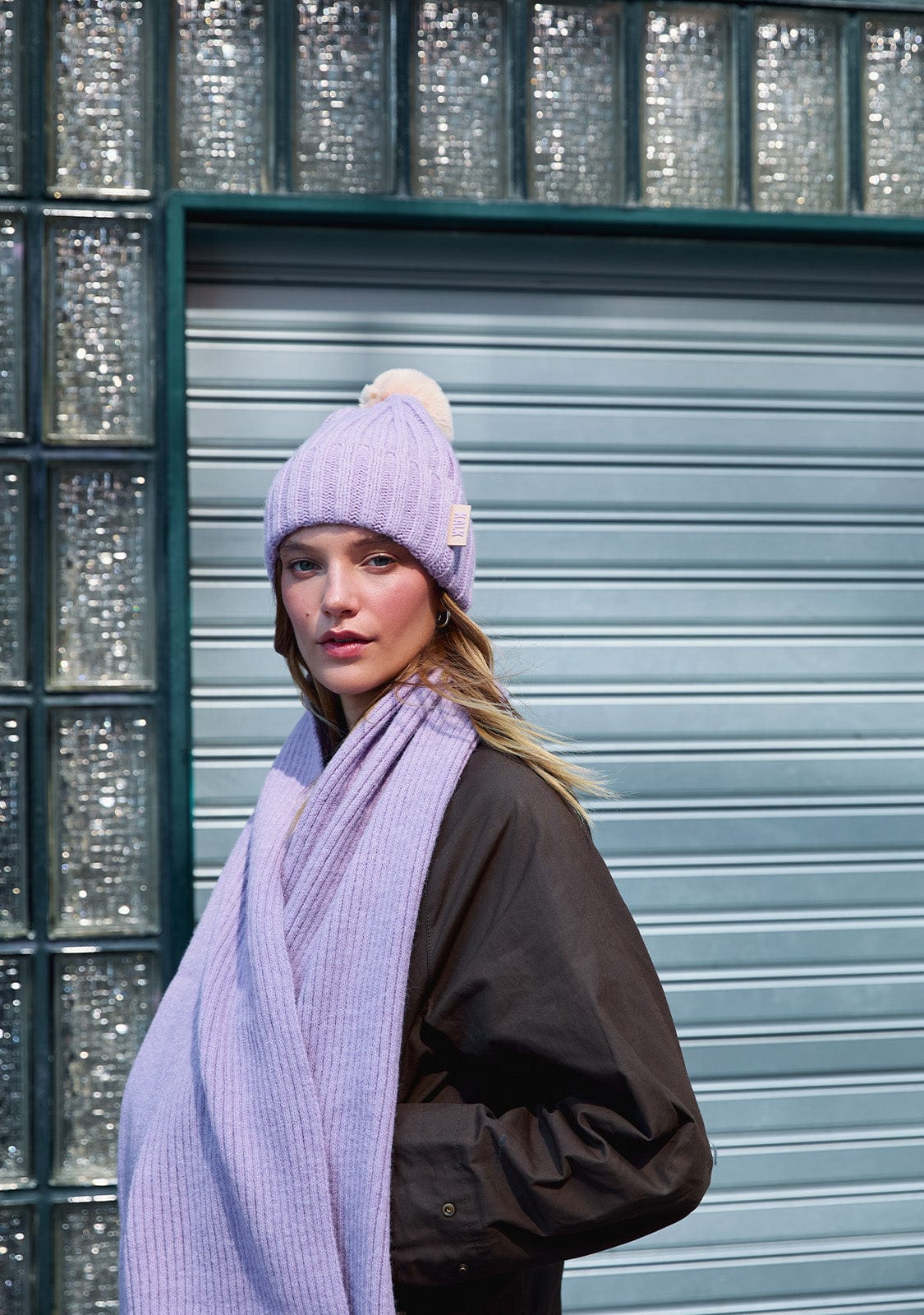 Beanie Globe Violet Kalk