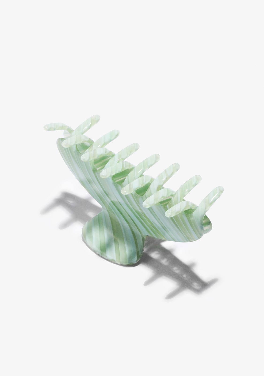Claw Clip Striped Green Kalk