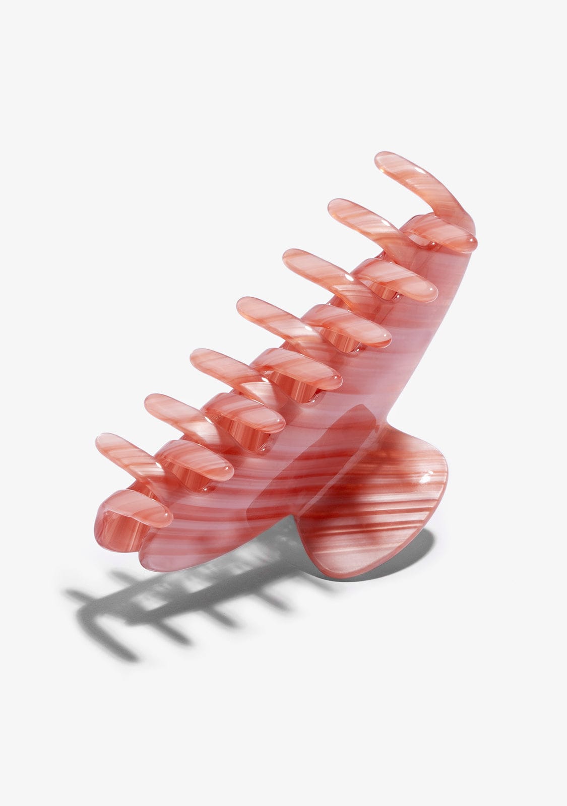 Claw Clip Striped Pink Kalk