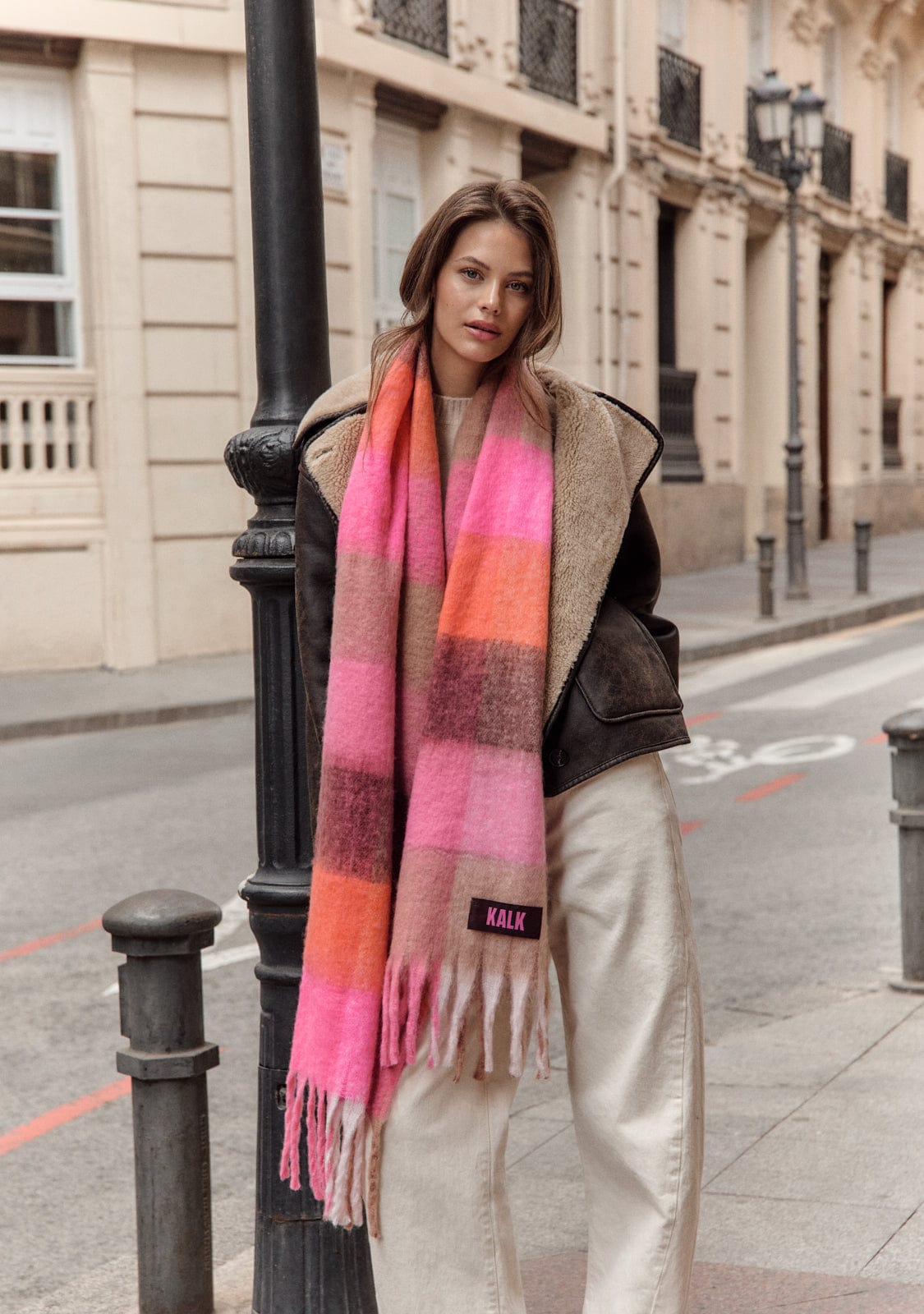 Scarf Vibrant Brown Kalk