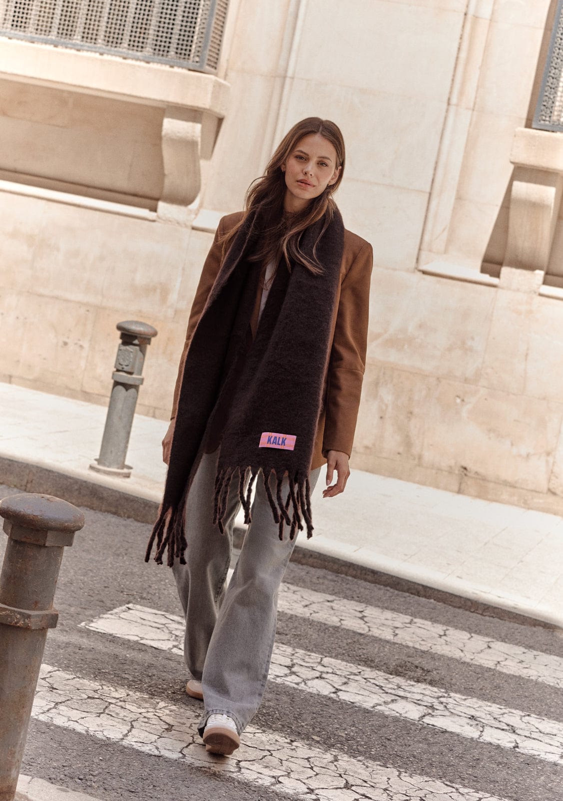 Scarf First Brown Kalk
