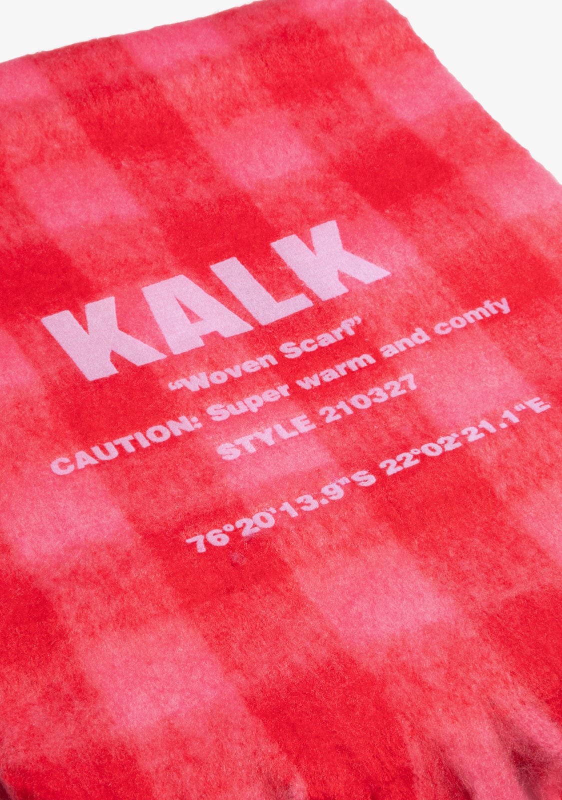 Scarf Vision Red & Pink Kalk