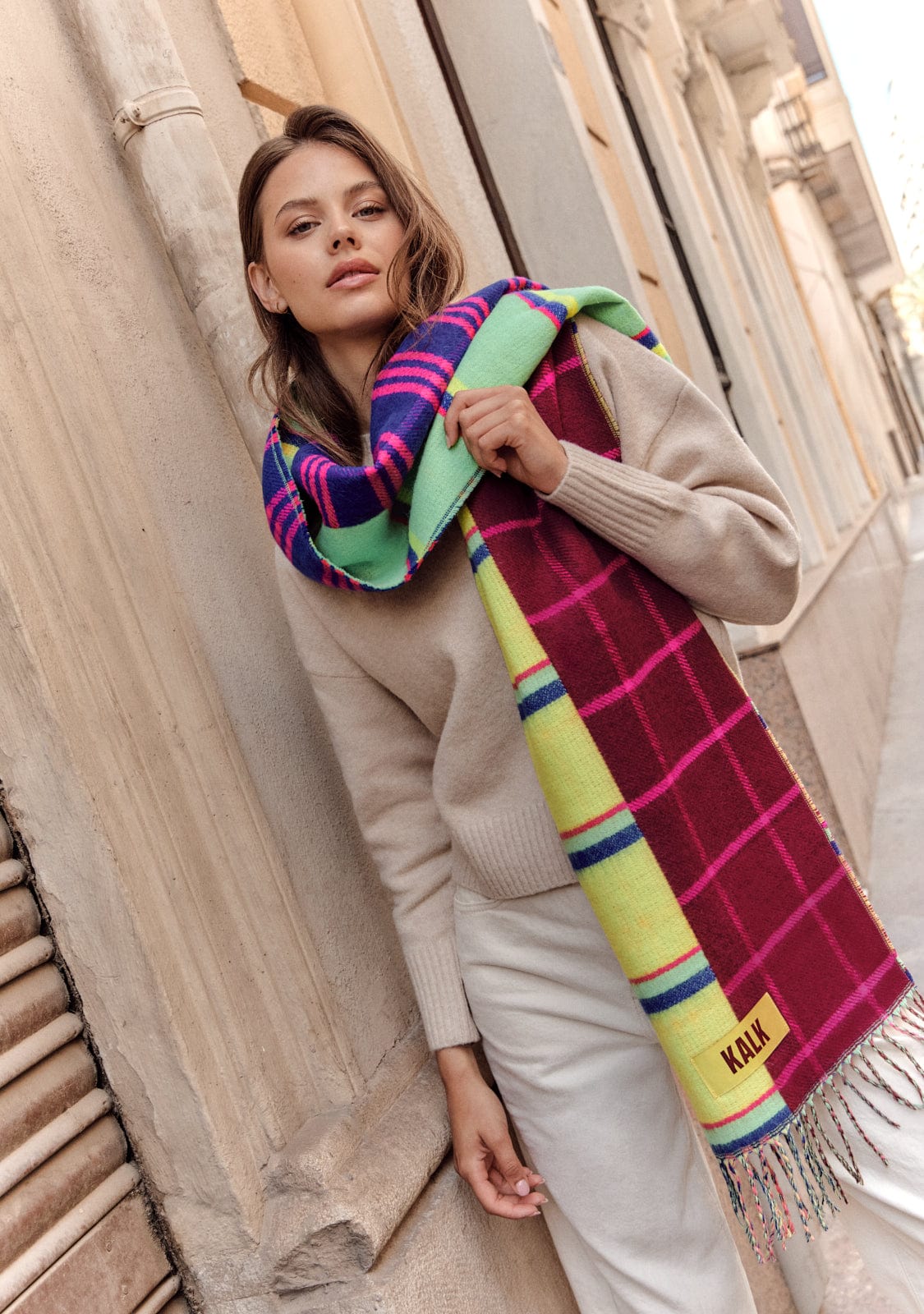 Scarf Mirage Multicolor Kalk