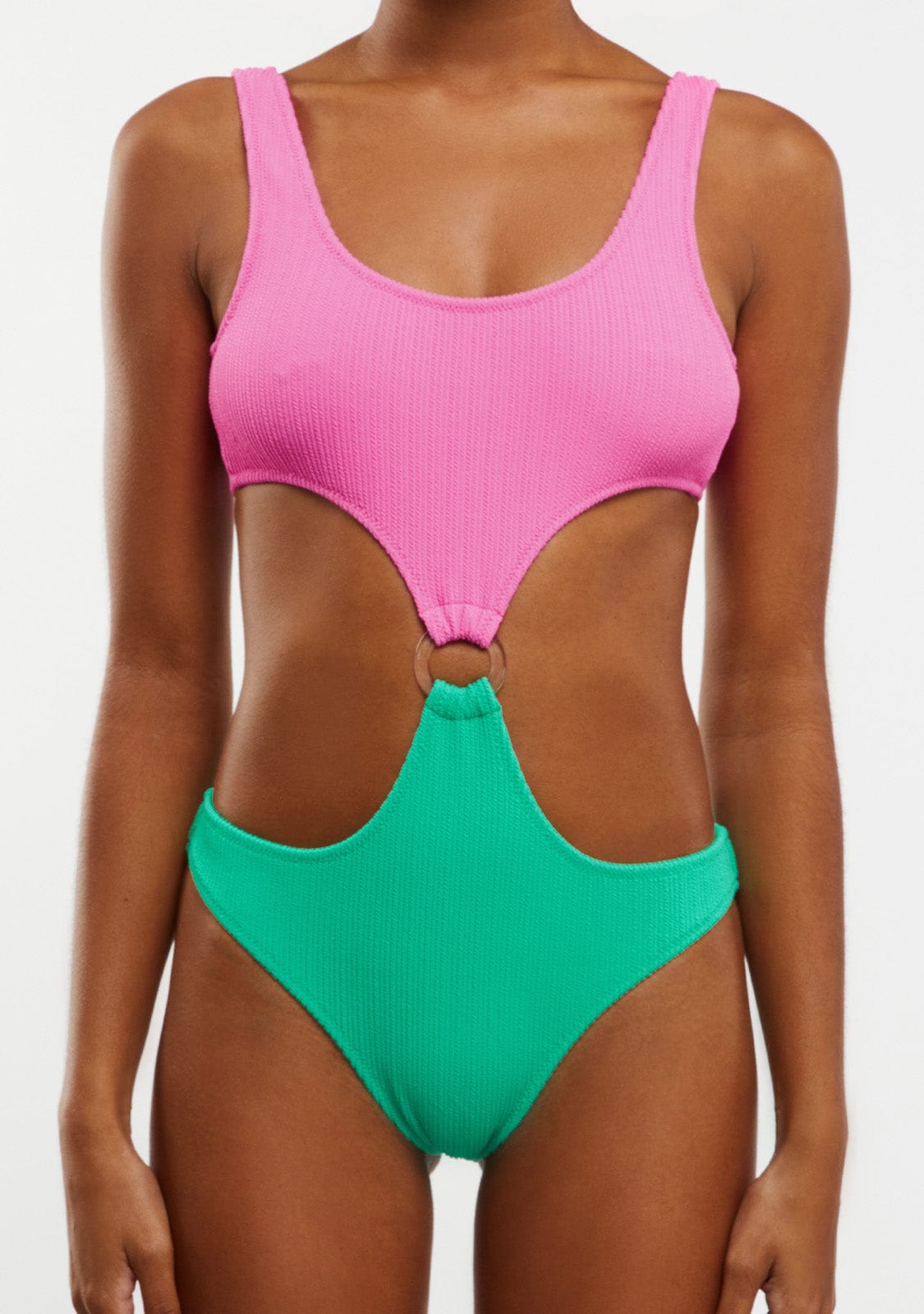 Vivian One-Piece Pink & Green