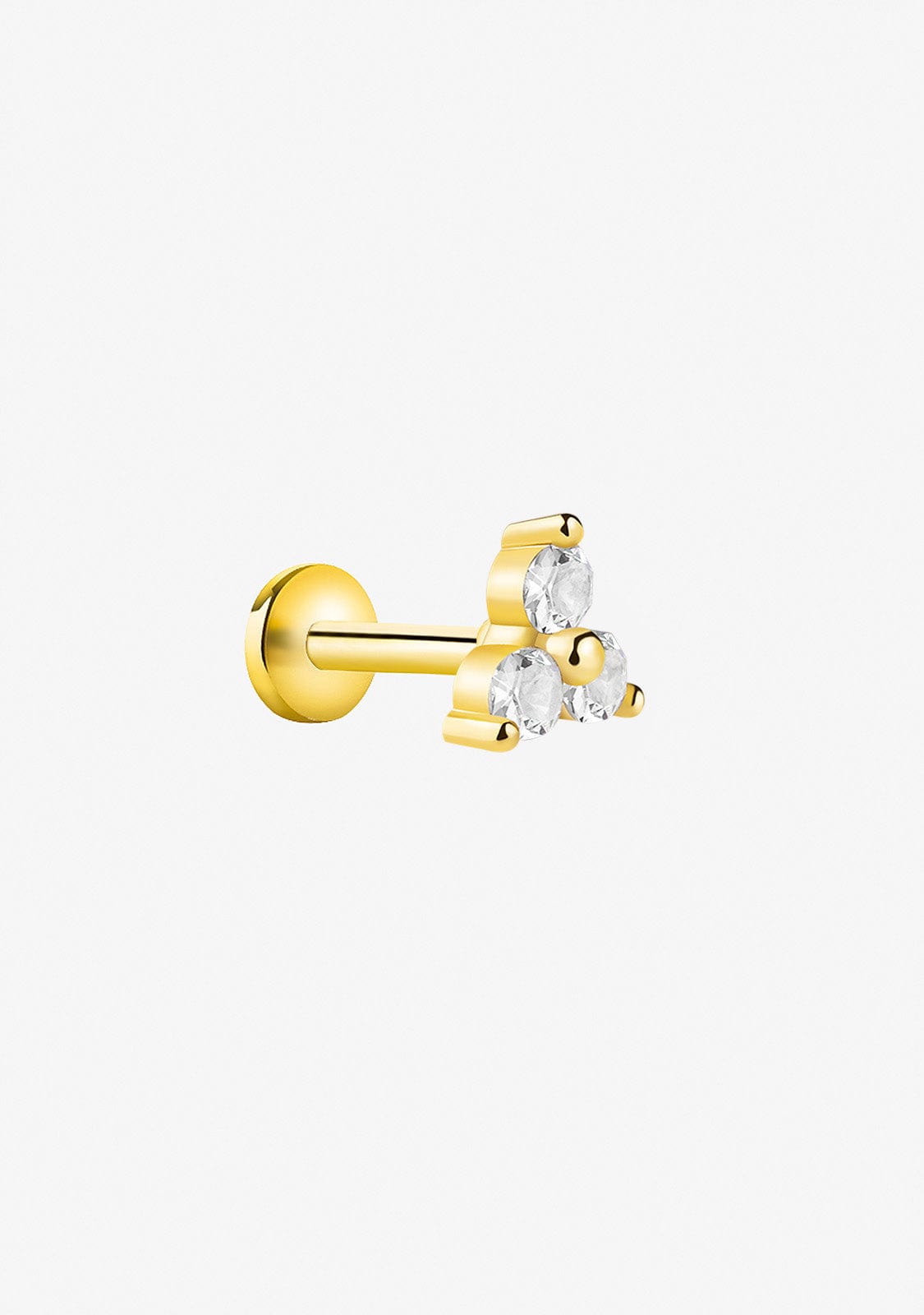 Piercing Cierre Plano Baño Oro 18K Hera