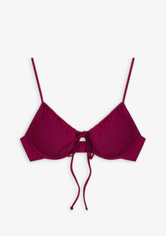 Haut de Bikini Bordeaux Rinna