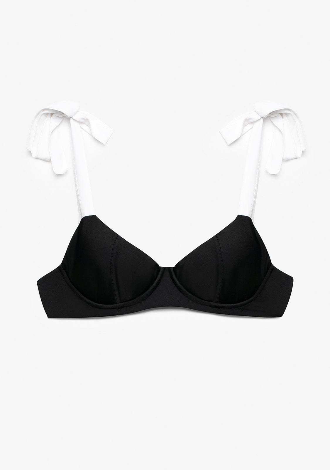 Top Bikini Zenda Negro y Blanco