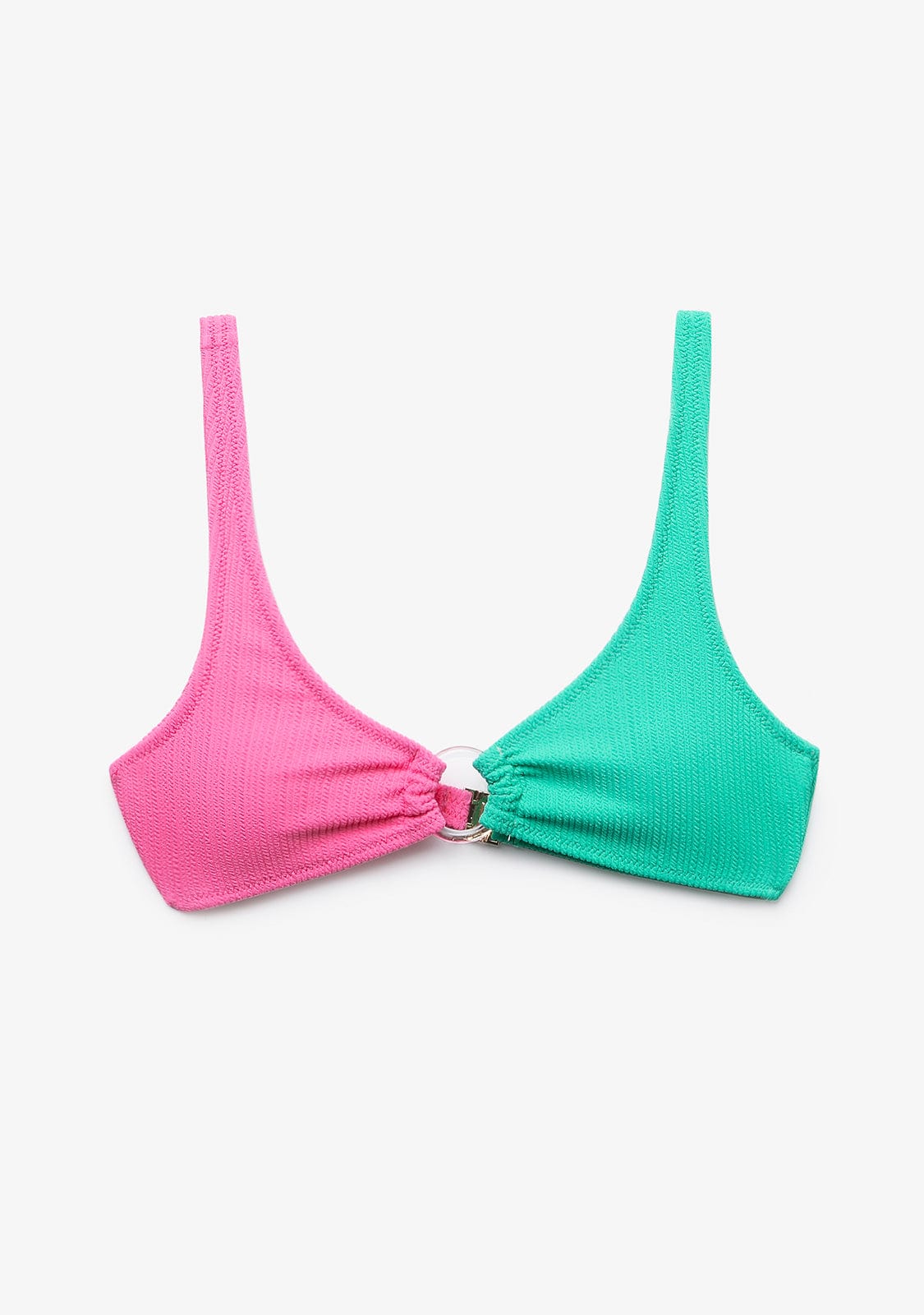 Top Bikini Eris Rosa y Verde