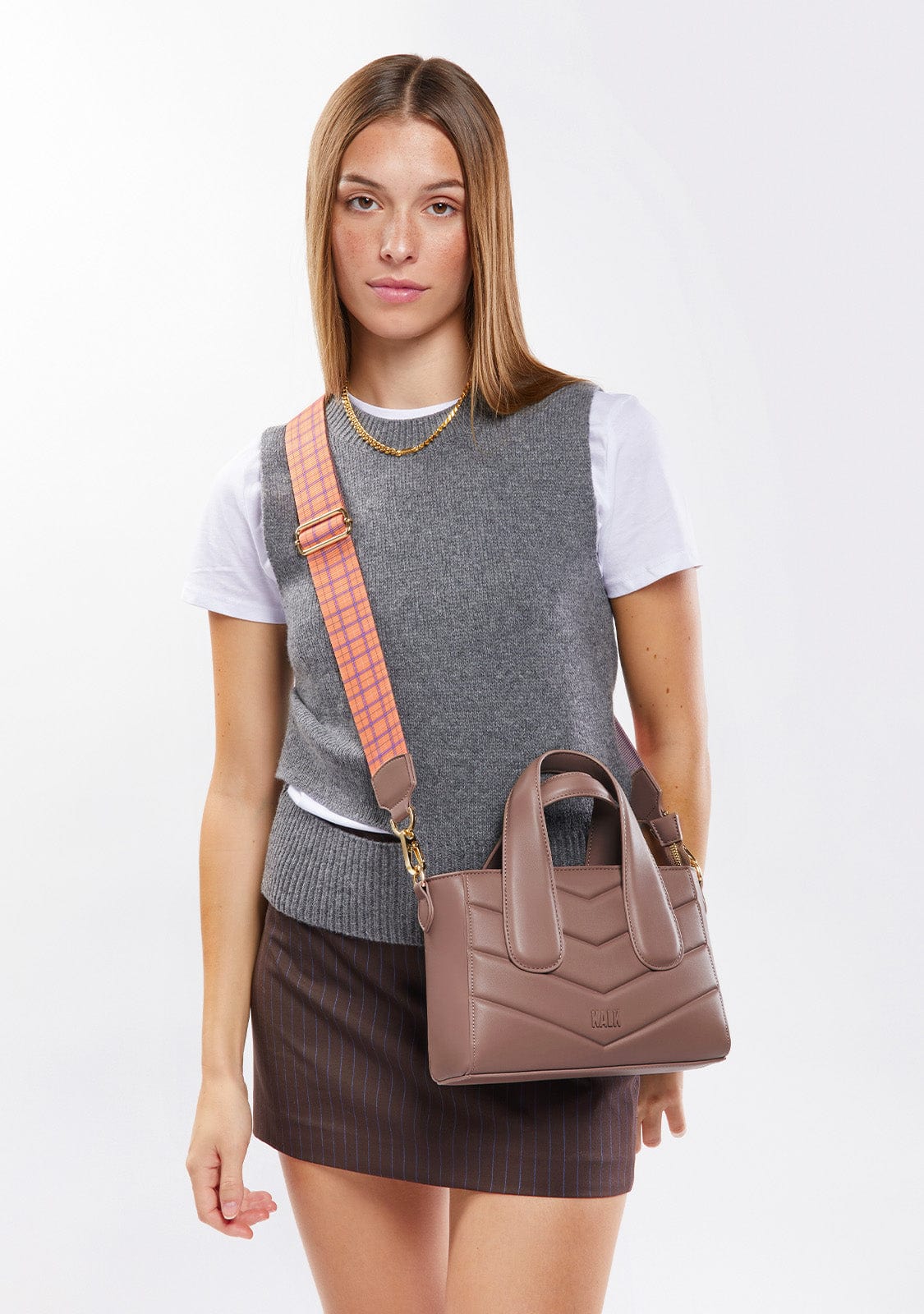 Framed Bag Taupe Kalk