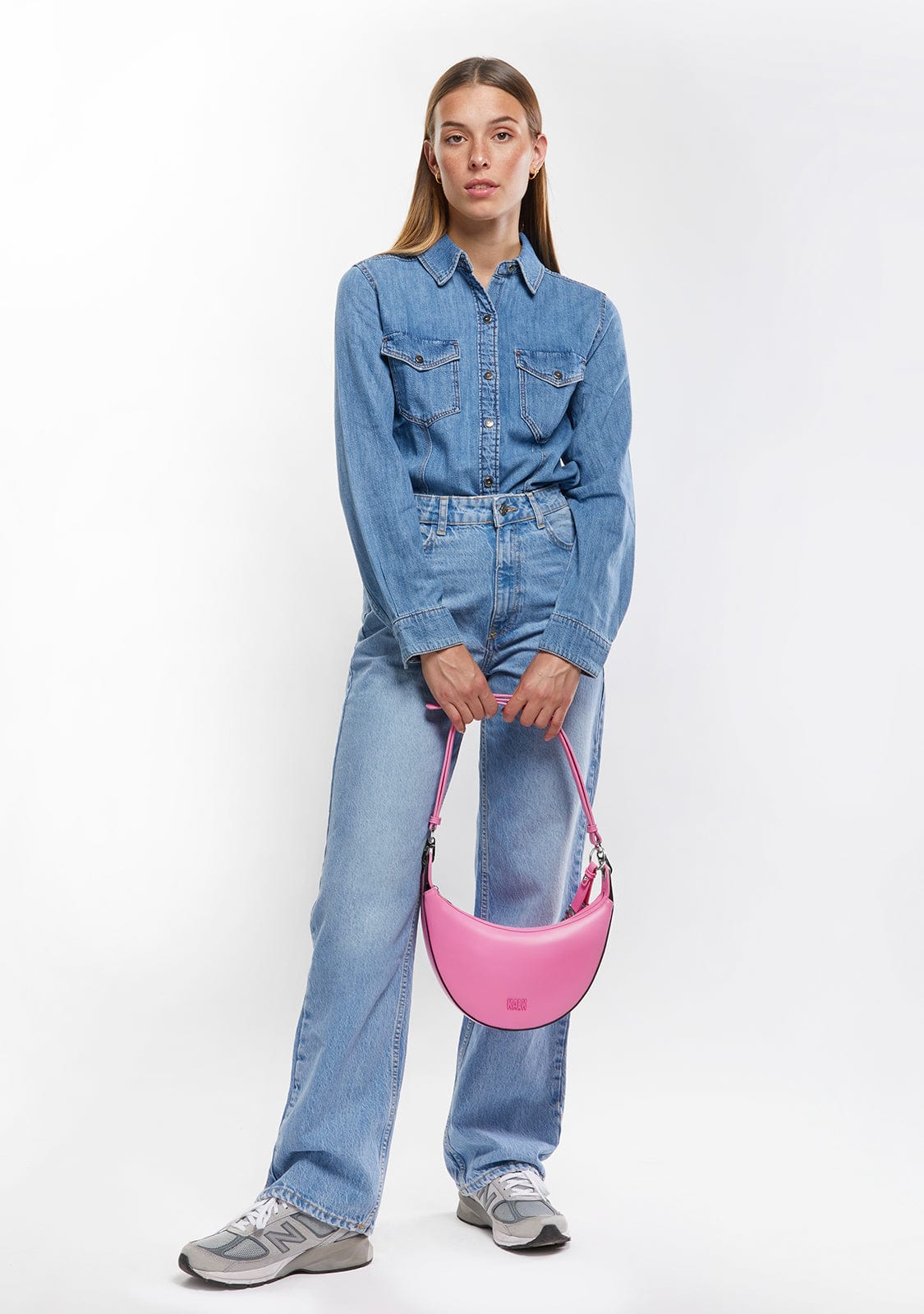 Crescent Bag Pink Kalk