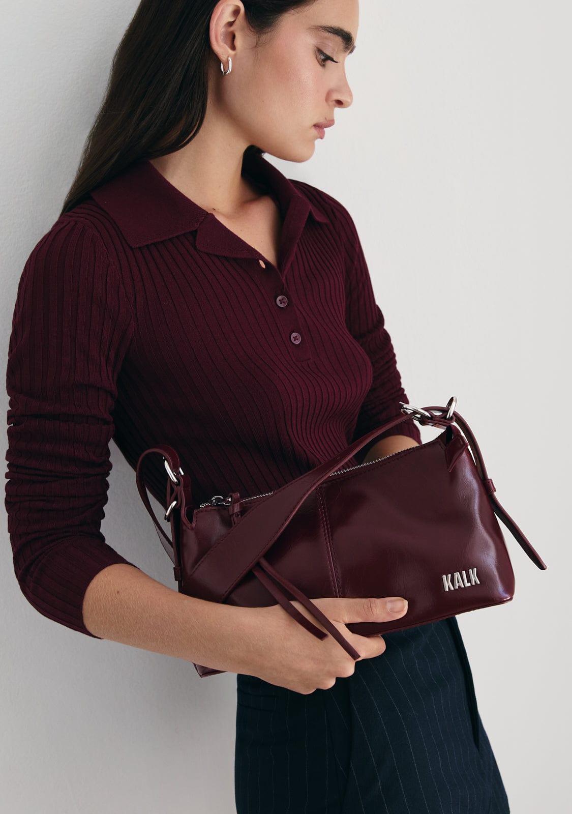 Colette Bag Burgundy Kalk