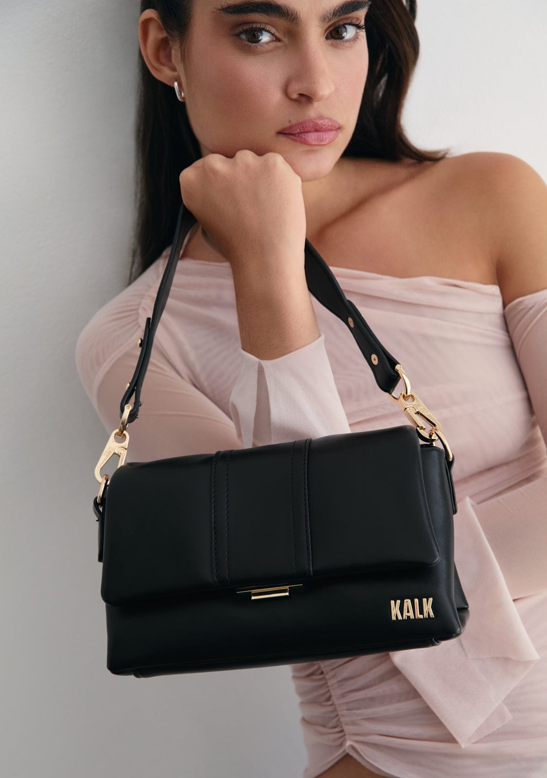 Flappa Bag Schwarz Kalk