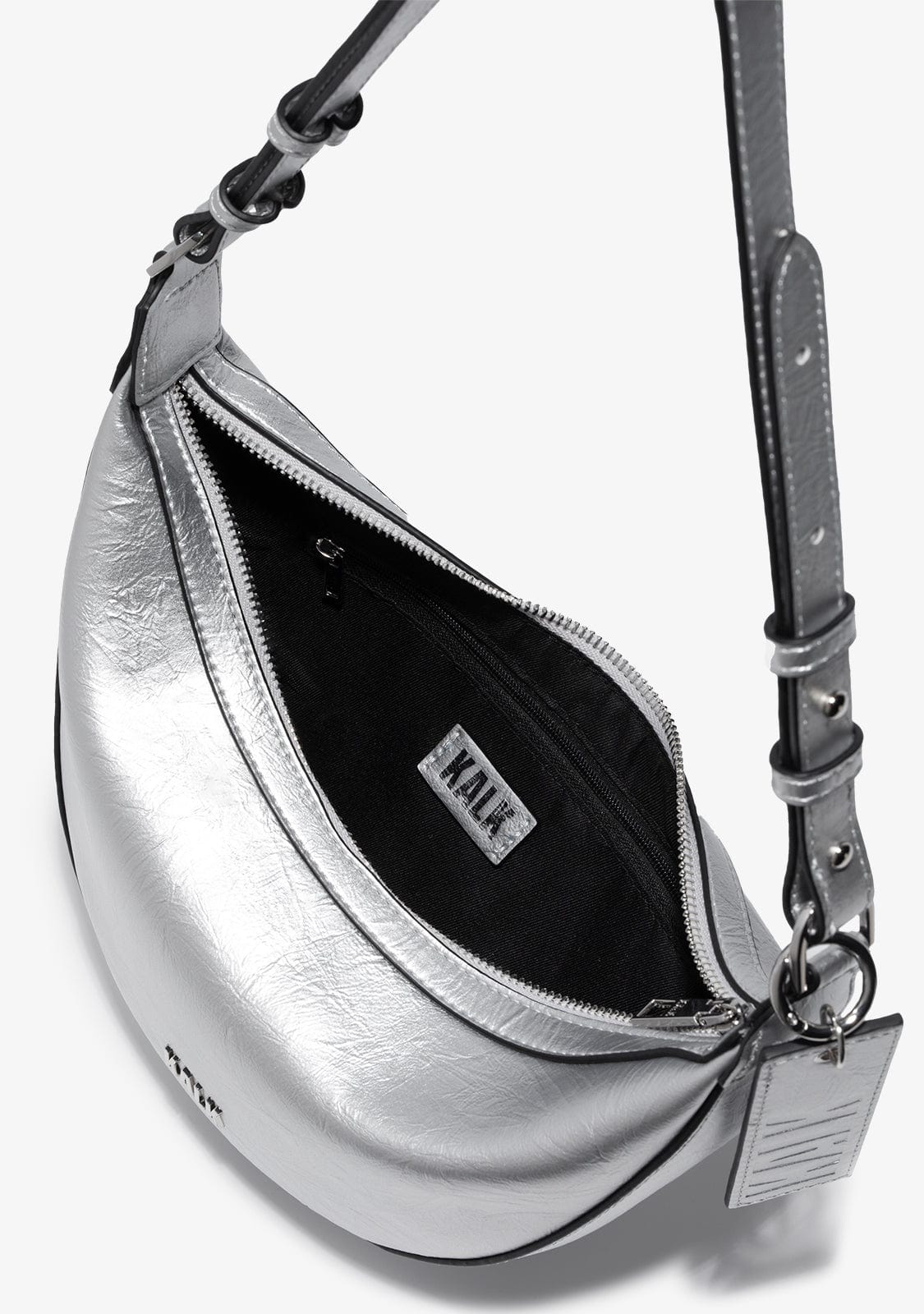 Crescent Bag Silber Kalk