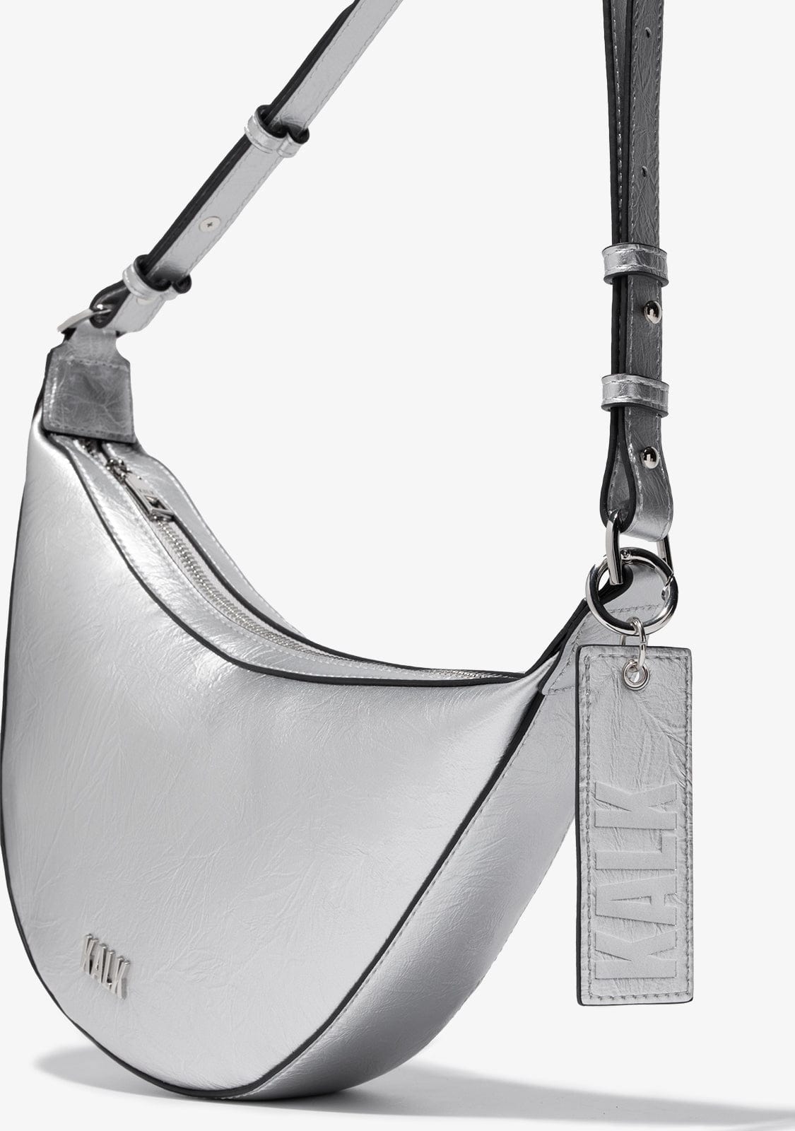 Crescent Bag Silber Kalk