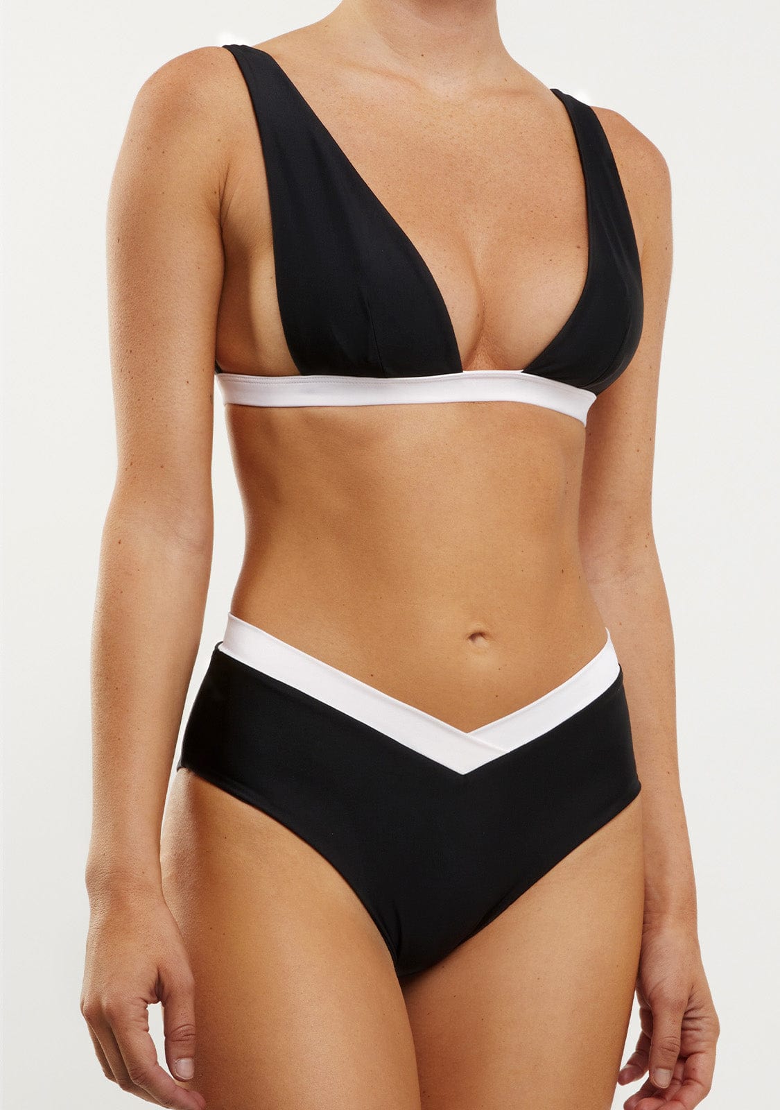 Bikini Kaia Top + Kala Bottom Black & White