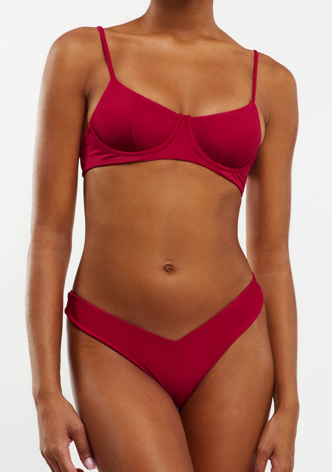 Bikini Ena Top + Gina Bottom Cardinal Red