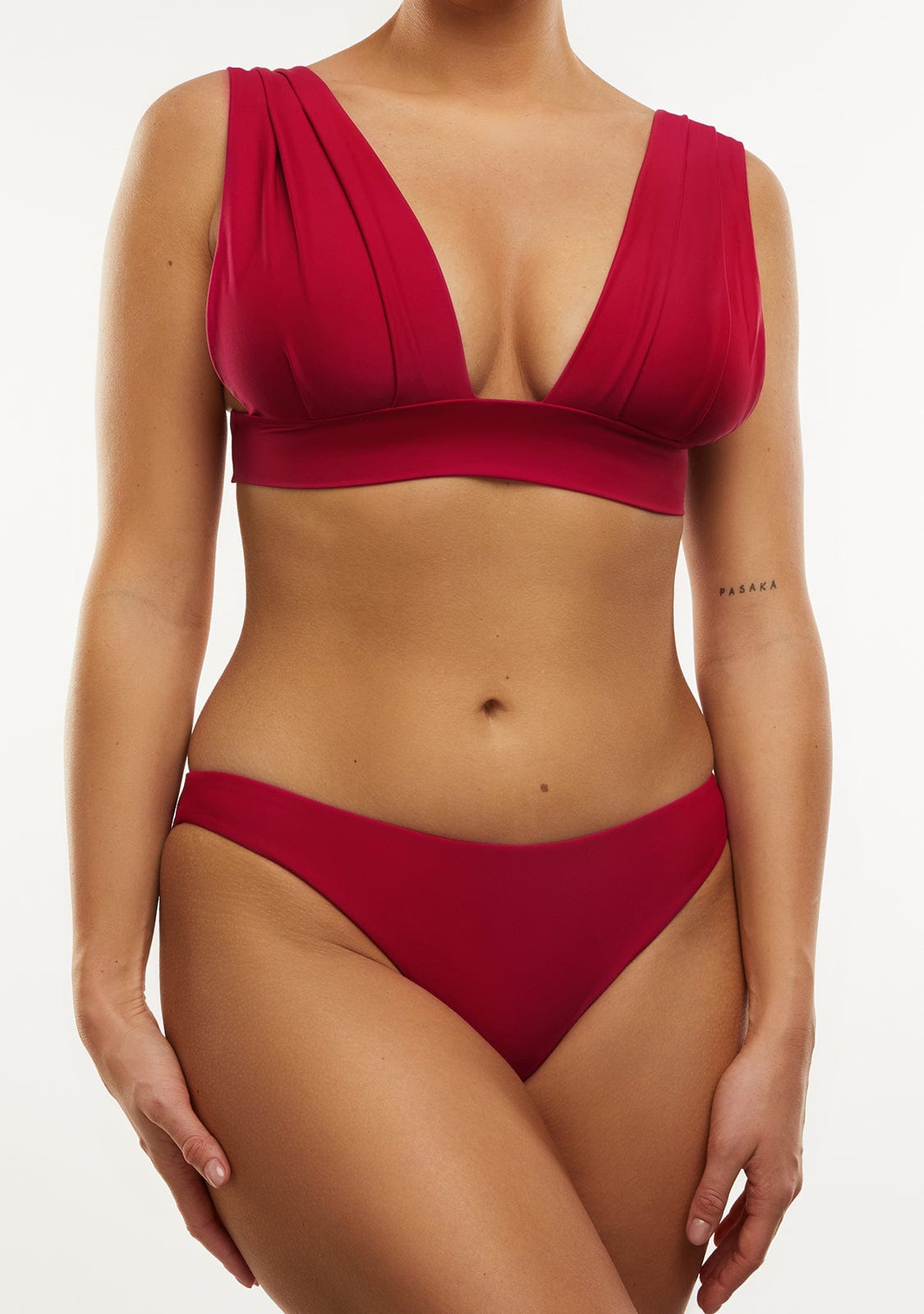 Bikini Top Hanan + Braguita Gala Rojo