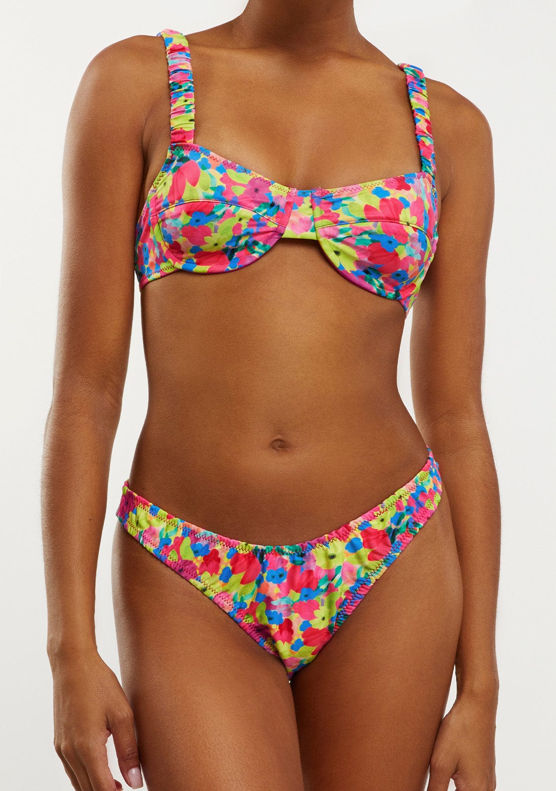 Bikini Top Nelia + Braguita Maira Flowerful