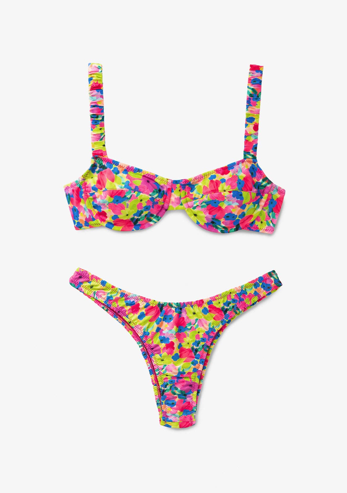 Bikini Top Nelia + Braguita Maira Flowerful
