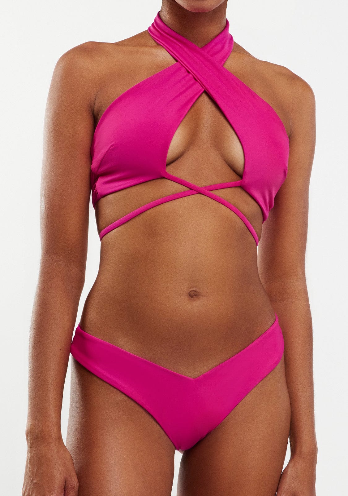 Bikini Top Ohara + Braquita Gina Fucsia