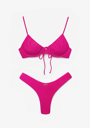 Bikini Rinna Top + Gina Bottom Royal Pink