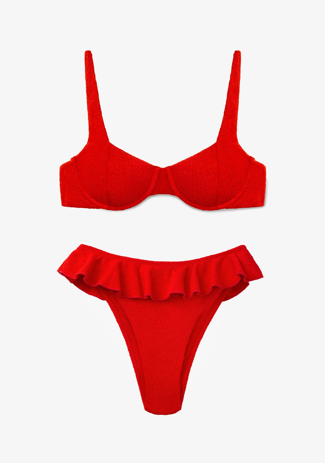 Bikini Saya Top + Jolly Bottom Rustic Red