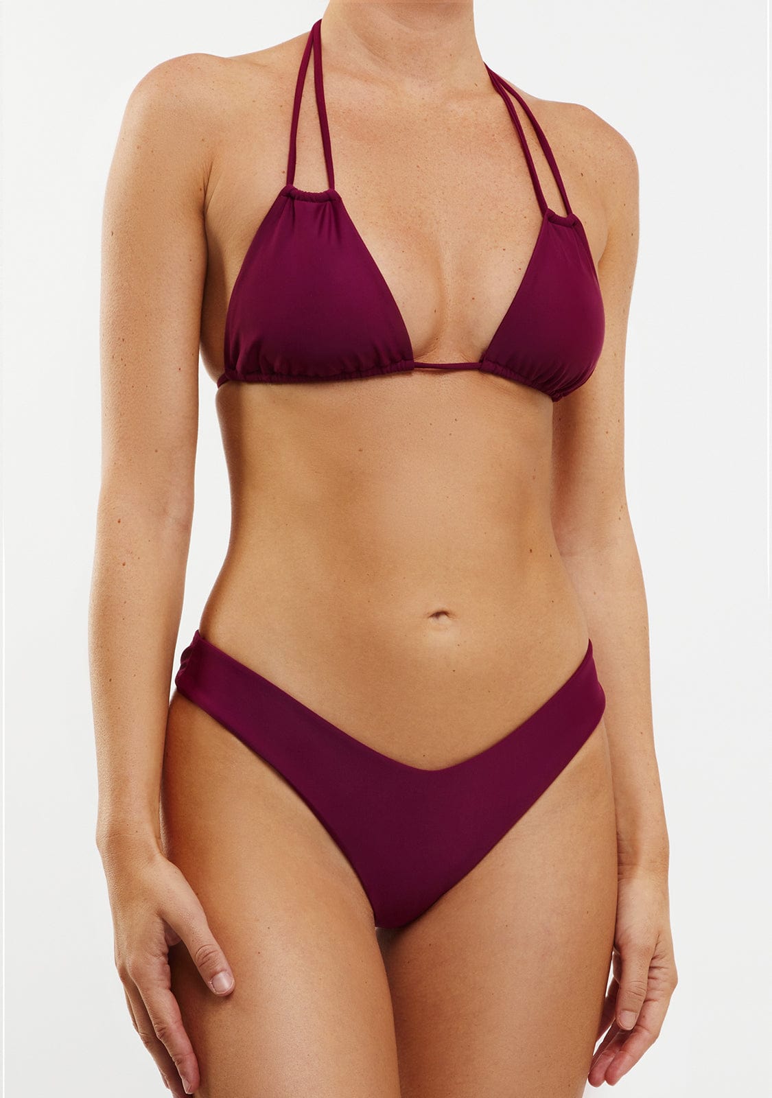 Bikini Akira Top + Gina Bottom Wine