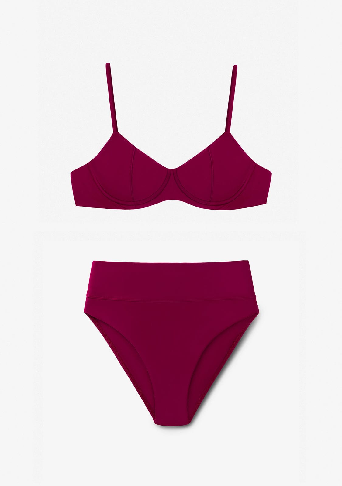 Bikini Top Ena + Braguita Manami Classic Vino