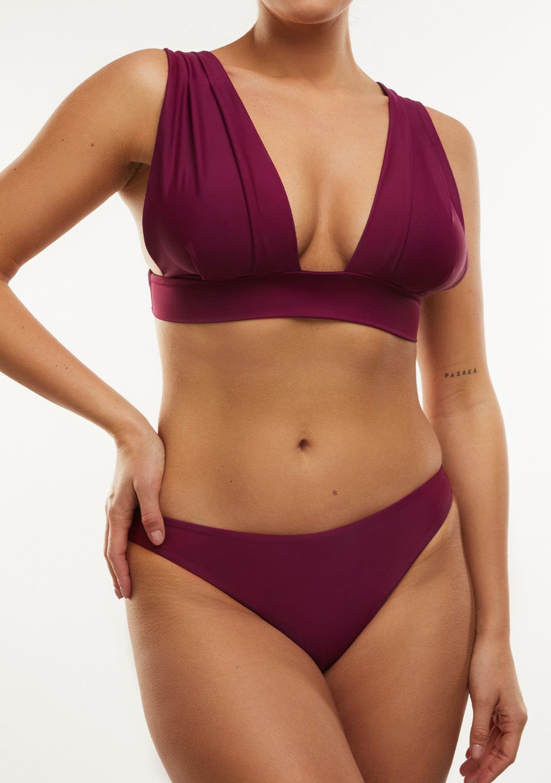 Bikini Hanan Top + Gala Bottom Wine