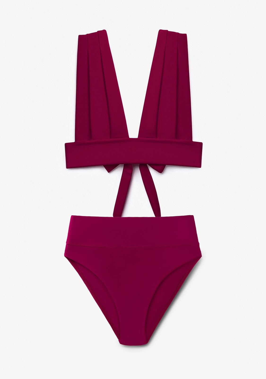 Bikini Hanan Top + Manami Classic Bottom Wine