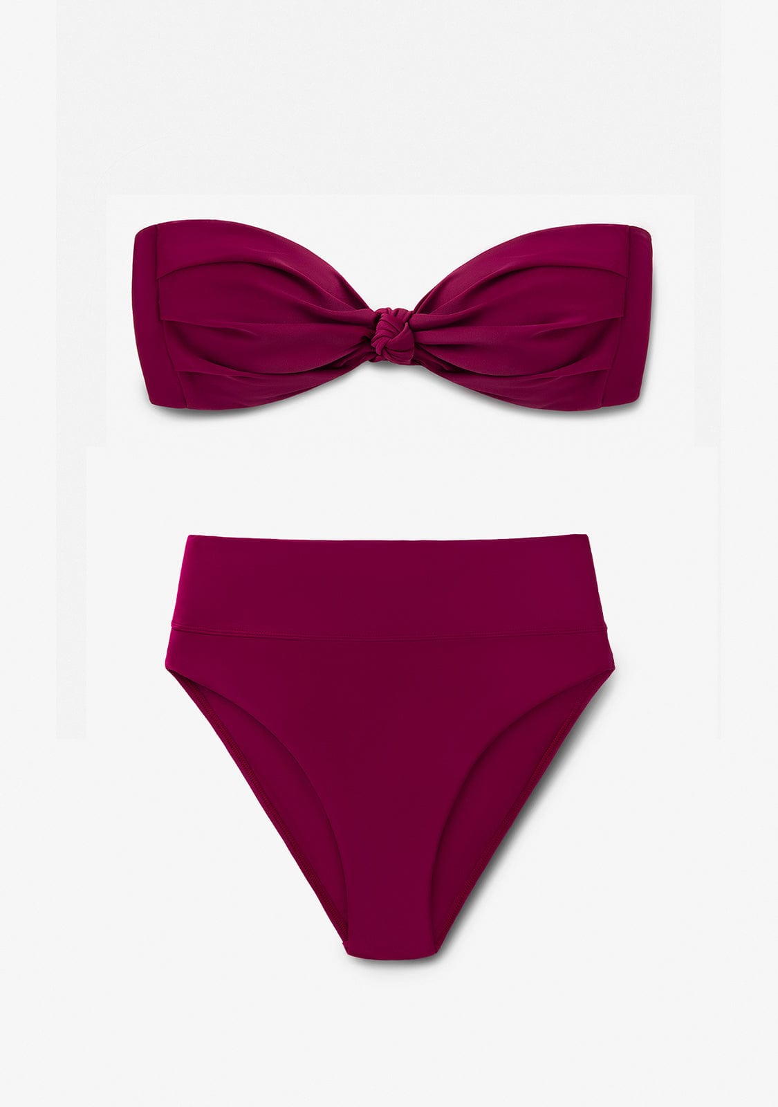 Bikini Pamela Top + Manami Classic Bottom Wine