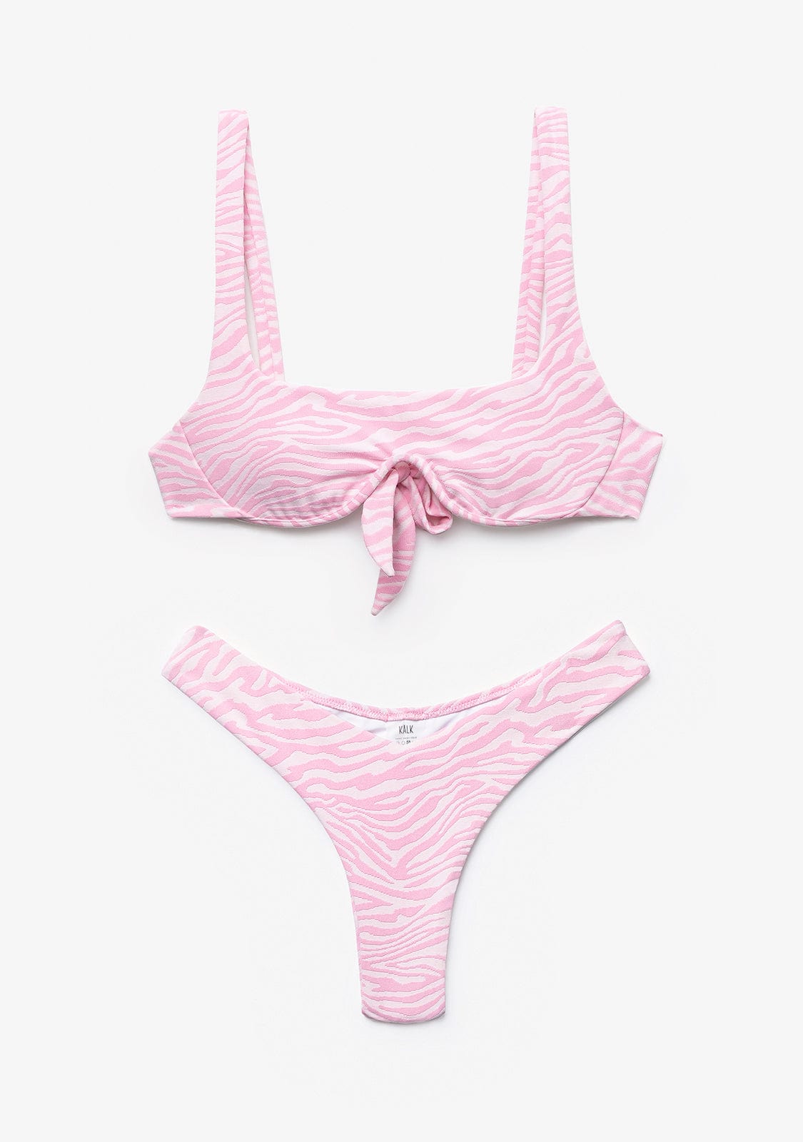 Bikini Ume Top + Gina Bottom Zebra Pinky
