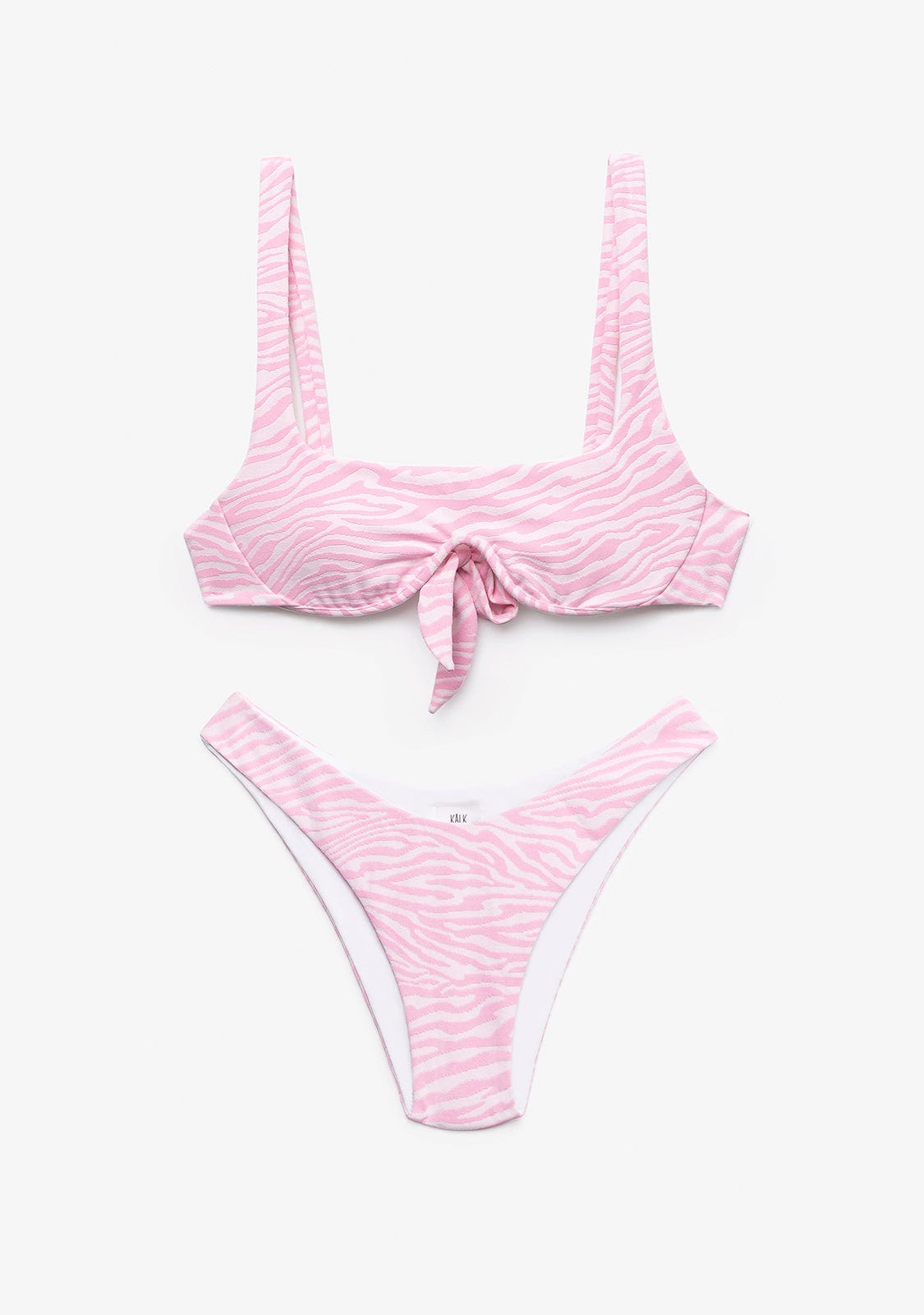 Bikini Ume Top + Seina Bottom Zebra Pinky