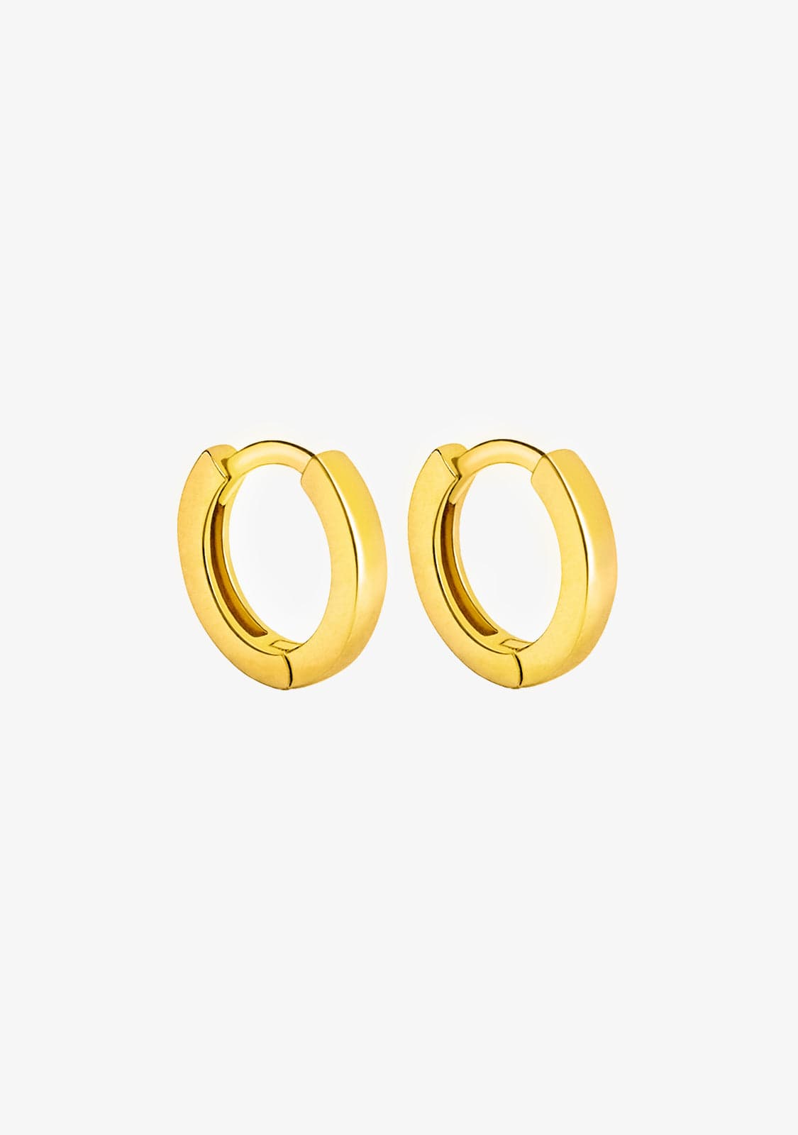 Square Hoop Earrings Gold