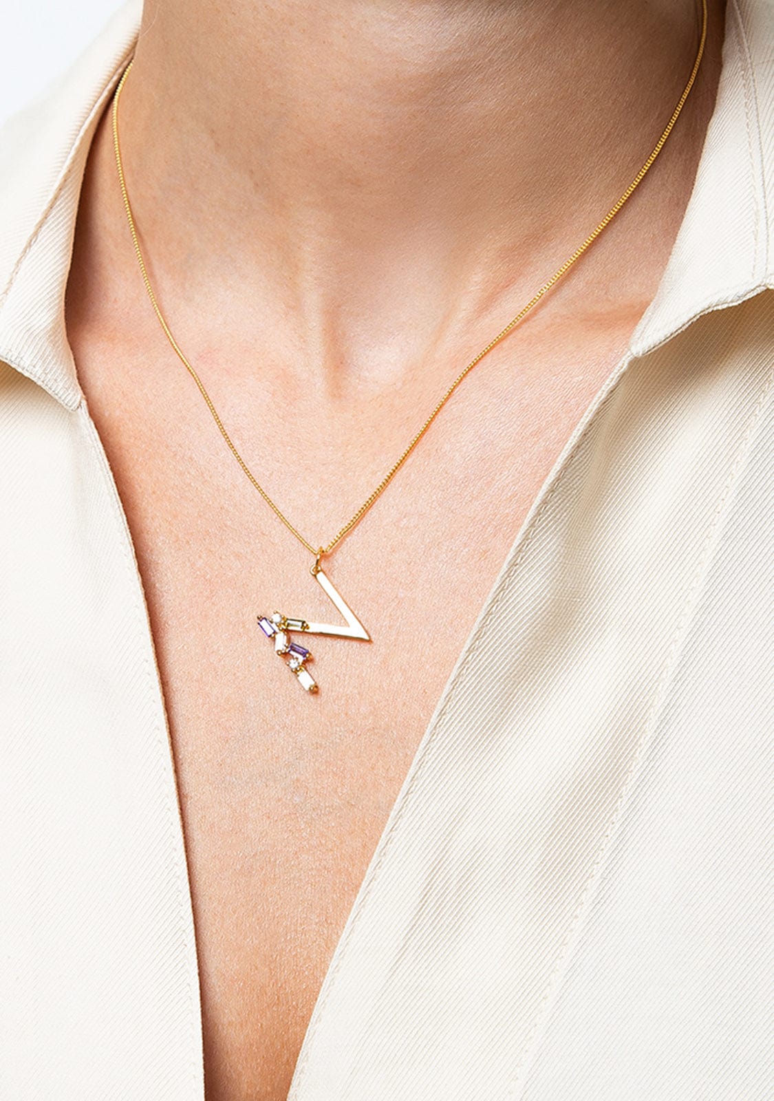 Collier Identity Letter N Gold