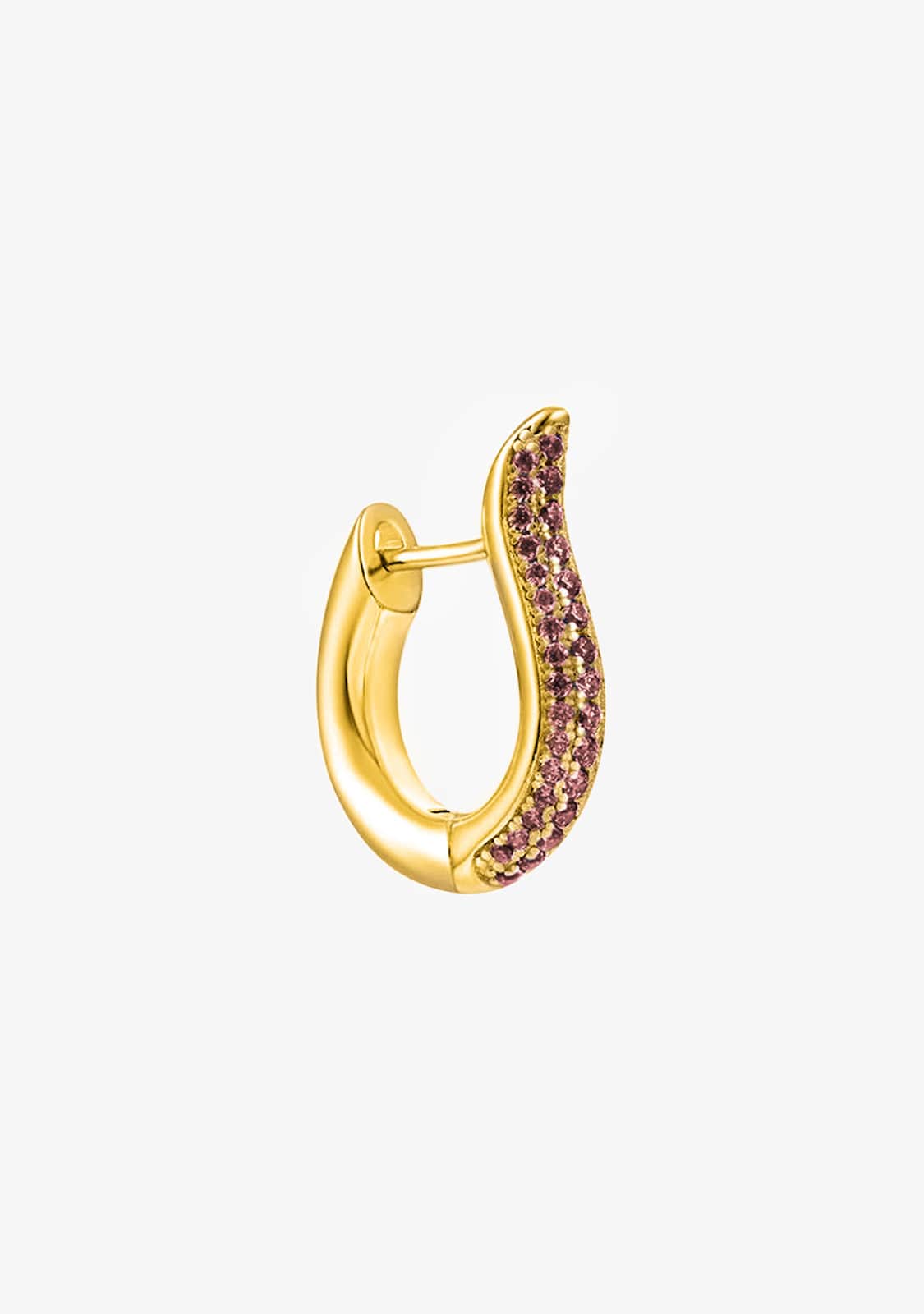 Piercing Baño Oro 18K Con Circonitas Coco Grape