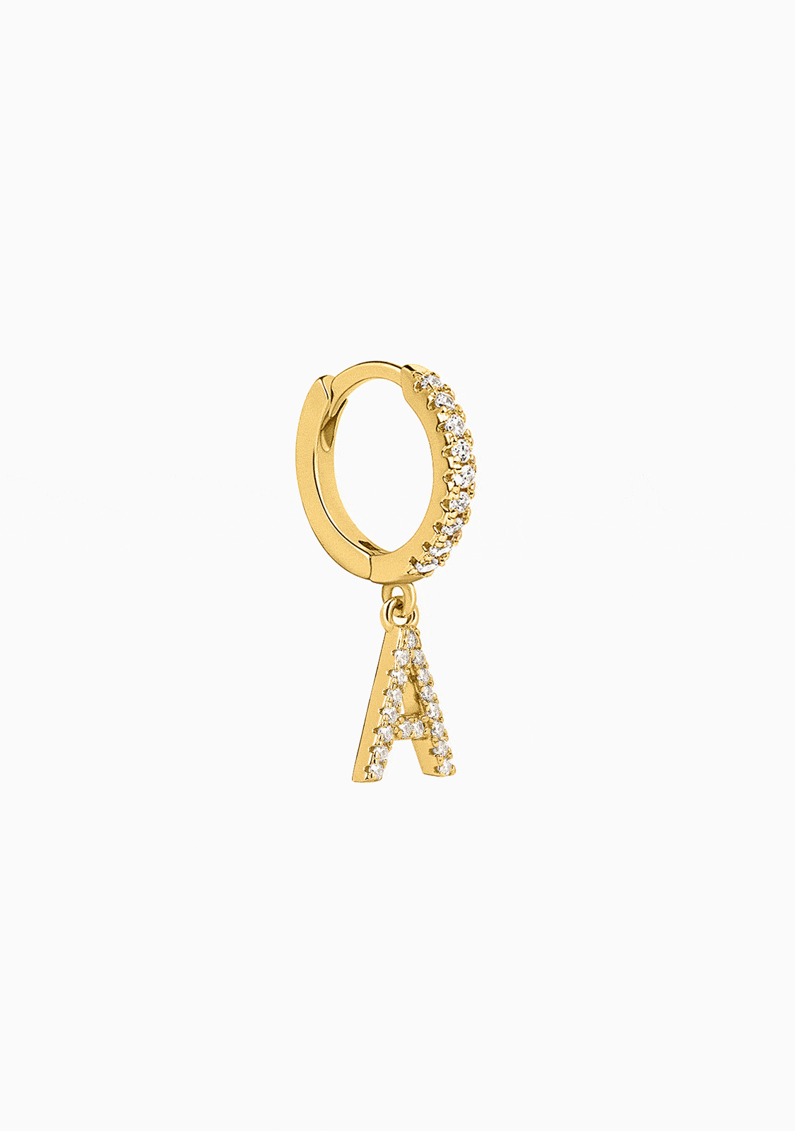 Piercing Aro Inicial Baño Oro 18K con Circonitas
