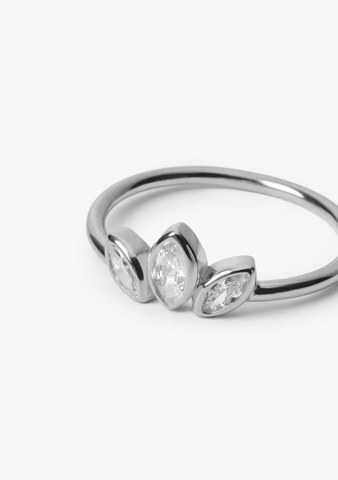 Anillo Petal Plata