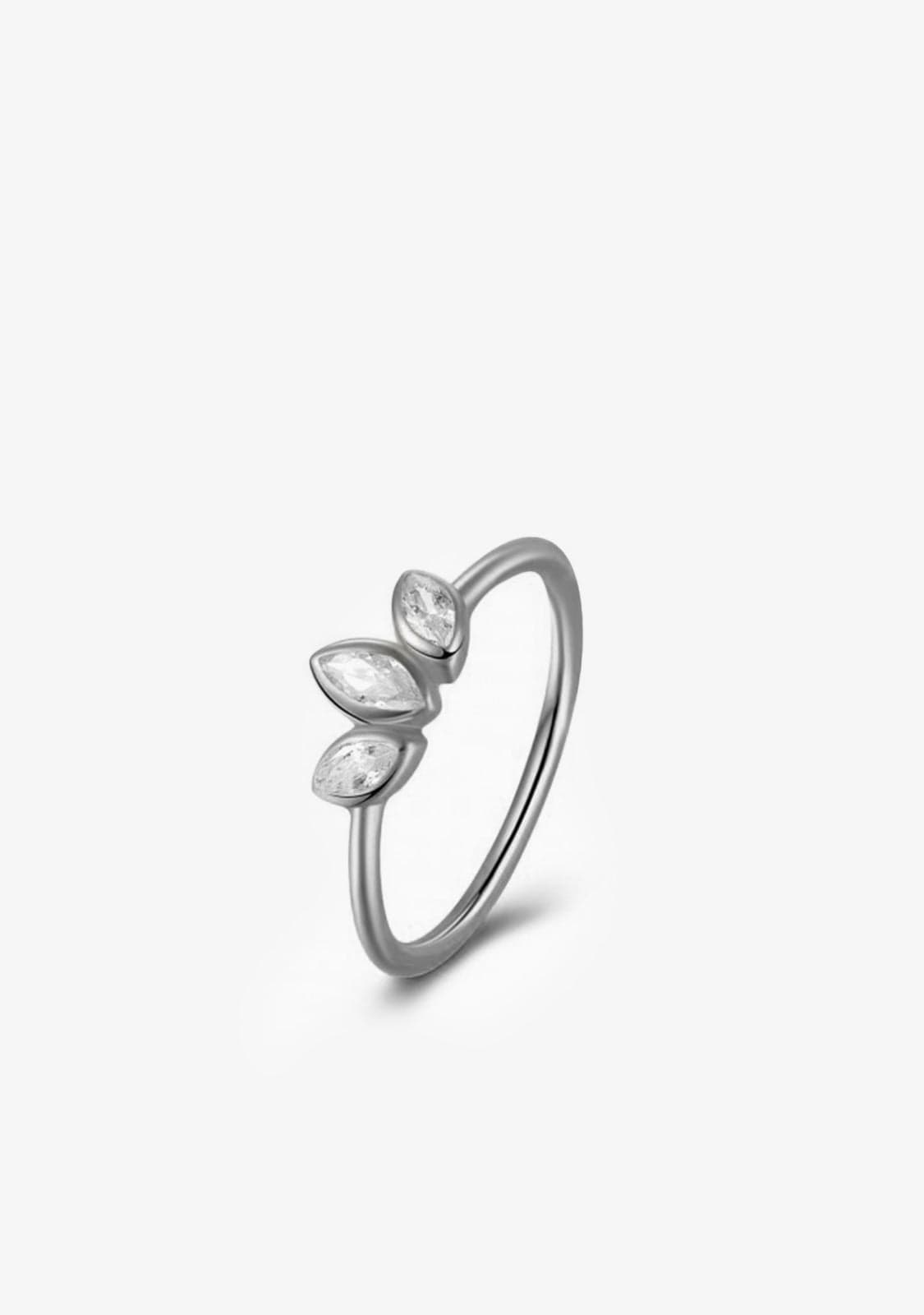 Anillo Petal Plata