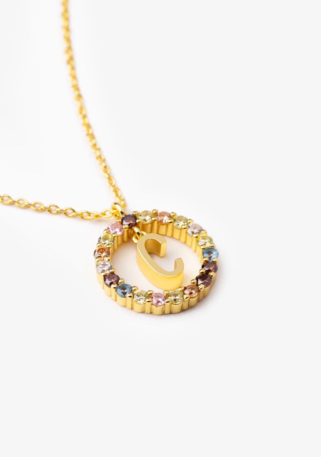 Collar Inicial Letra C Oro
