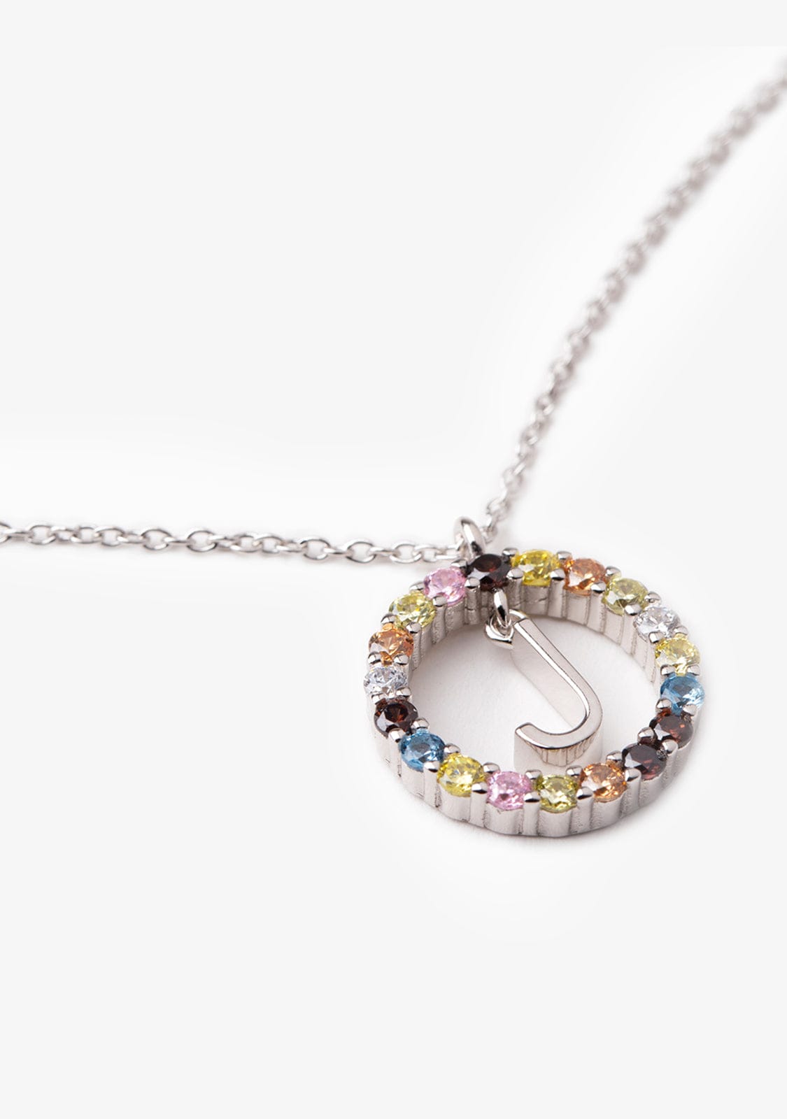 Collar Inicial Letra J Plata