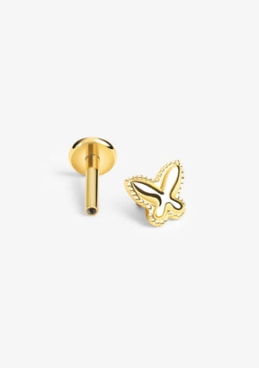 Ear Piercing Butterfly Gold