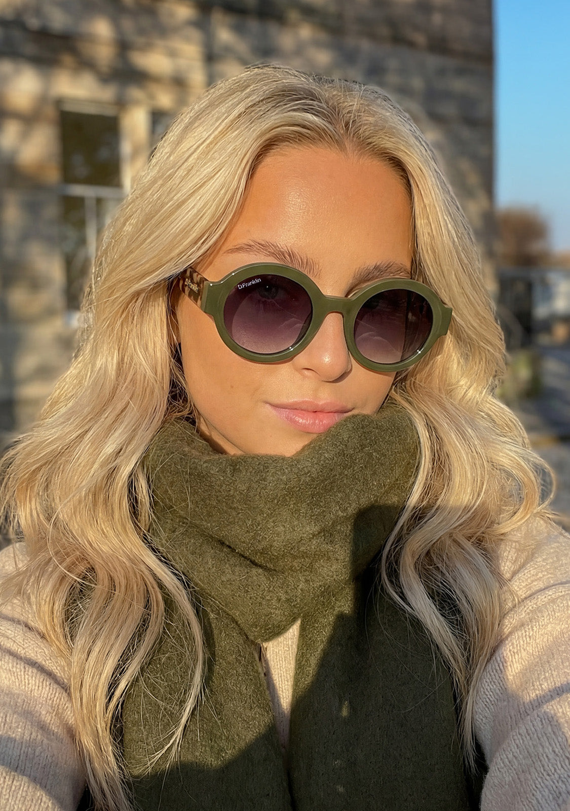 Occhiali da Sole Rotondi Verdi 913