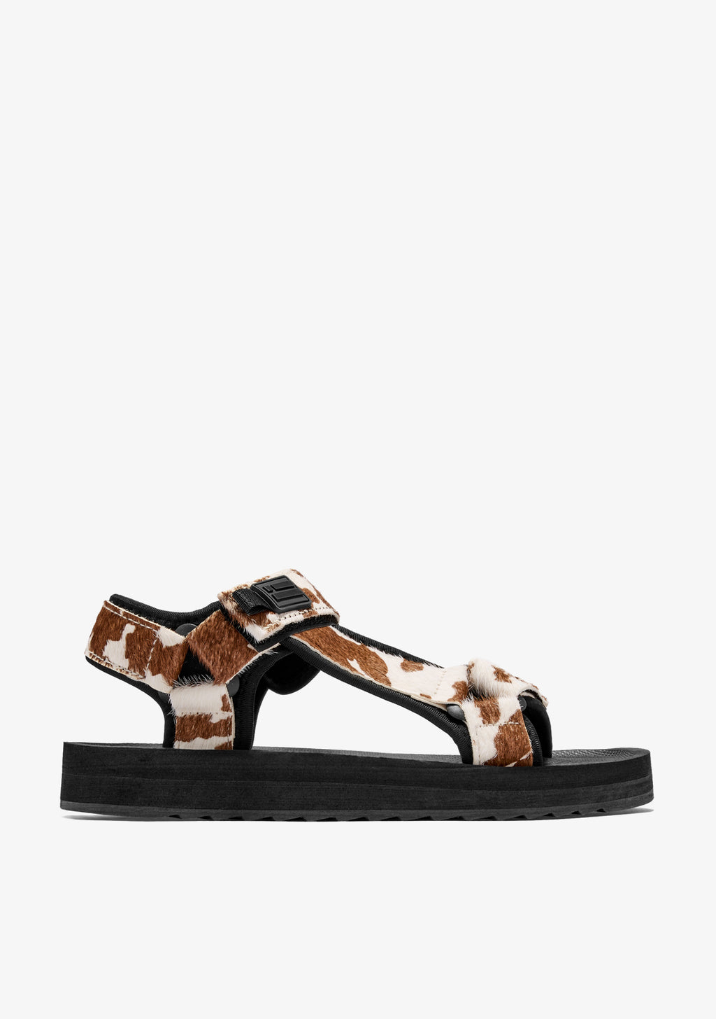 Cow print sandals Forest | KALK