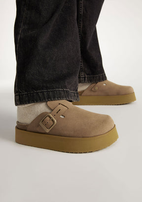 Vibe Clog Basic Platform Taupe X D.Franklin