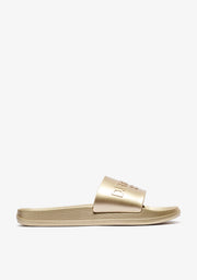 Golden Flat Sandals Marea