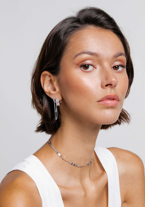 Piercing Aro Plata de Ley 925 Con Circonitas Multicolor Muse
